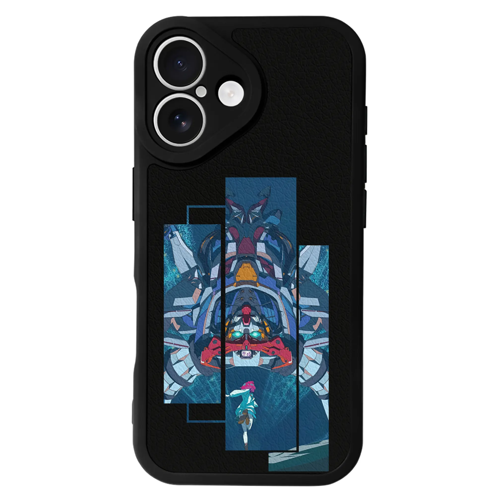 ガンダム グッズ,Gクゥァンタガンダム - IPhone 16シリーズ対応 ・ シリコンスマホケース ・ レザー調 ・ 高精度フィット ・ 耐衝撃 ・ ワイヤレス充電対応 ・ 精密カット